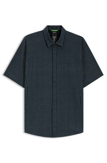 Regular-Fit Knitted Piqué Shirt