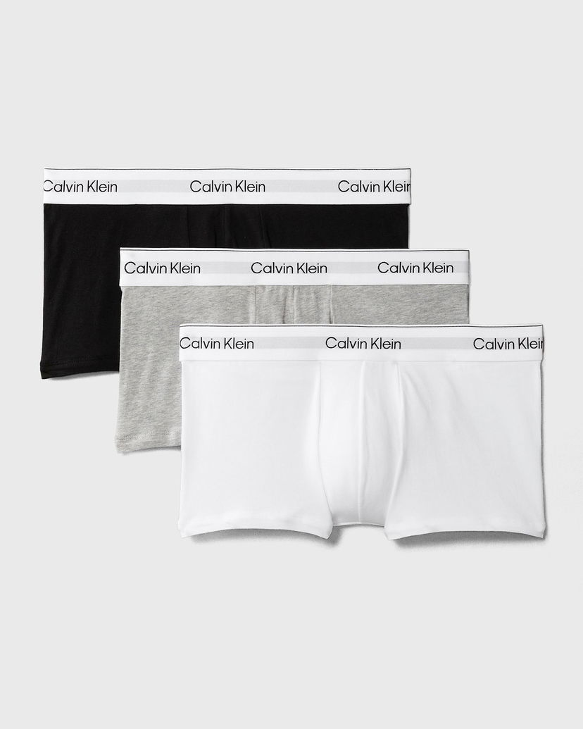 Боксерки CALVIN KLEIN Calvin Klein Low Rise Trunk Underwear 3-Pack Бяло | LV00NB4389MP1