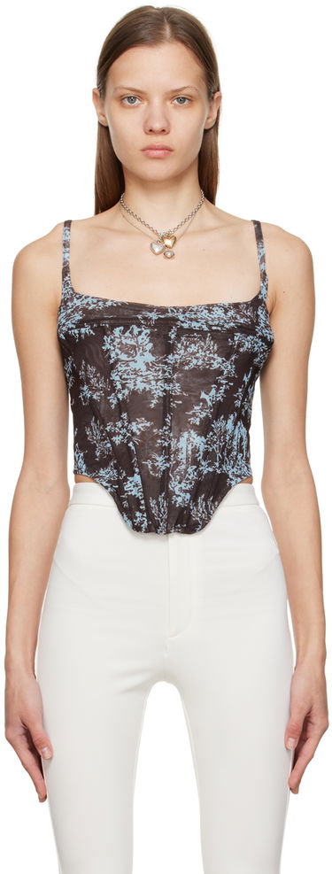 Потник Miaou Miaou Venus Toile Corset Top Кафяво | 7040PM1CHT, 0