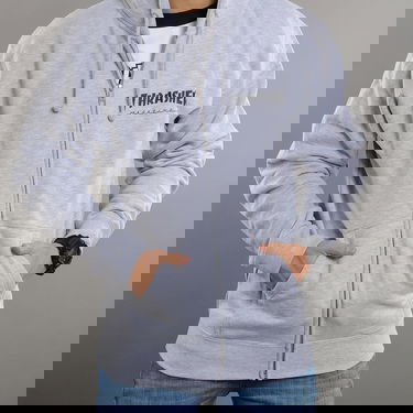 Суитчър Thrasher Magazine Logo Zip Hoody Сиво | 114123, 3