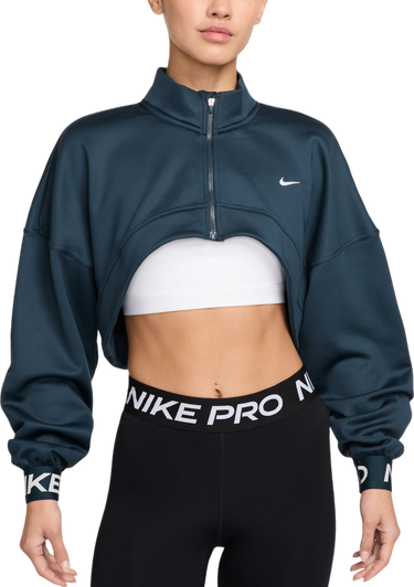 Суитчър Nike Cropped Fleece Sweatshirt Тюркоазено | fv8097-478, 0