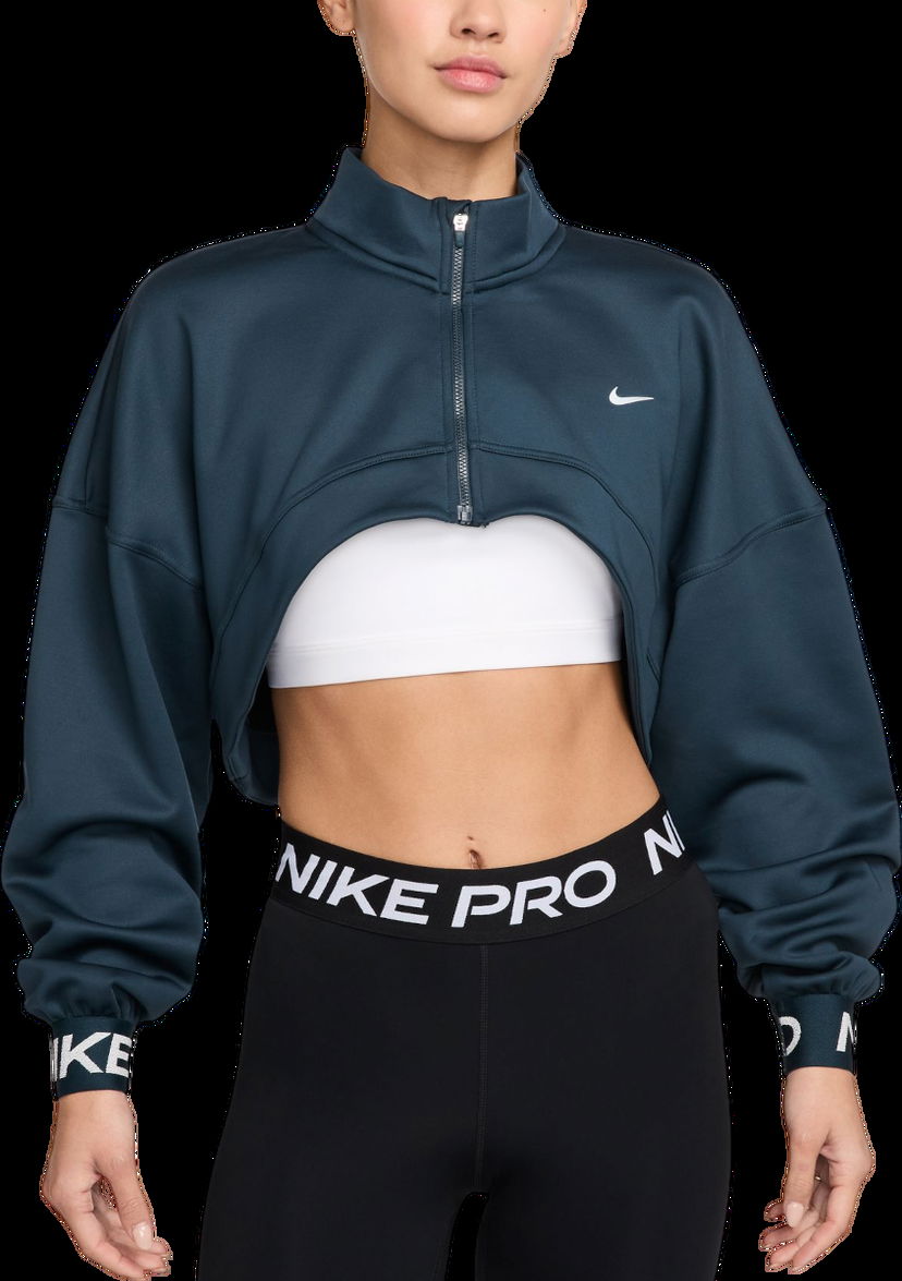 Суитчър Nike Cropped Fleece Sweatshirt Тюркоазено | fv8097-478