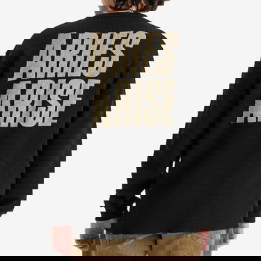 Тениска Aries Peace Press Gothic Waffle Long Sleeve T-Shirt Черно | AR60039-BLK, 3