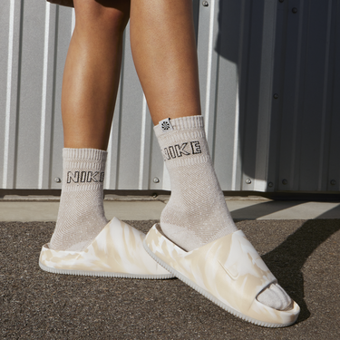 Кецове и обувки Nike Calm Slide Marble Phantom W Бежово | FV5643-001, 3