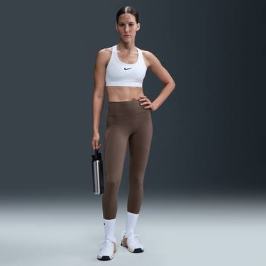 Клинове Nike Nike Universa High-Waisted 7/8 Pocket Leggings Кафяво | HQ6810-233, 1