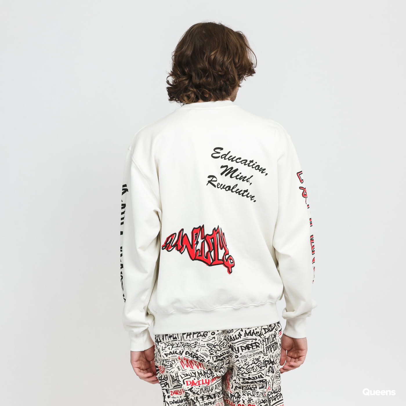 Суитчър DAILY PAPER Marcus Sweater Бяло | 2211087, 1