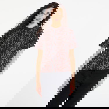 Тениска adidas Performance Seasonal Essentials Leopard Print T-Shirt with 3-Stripes Кафяво | JZ0200, 0