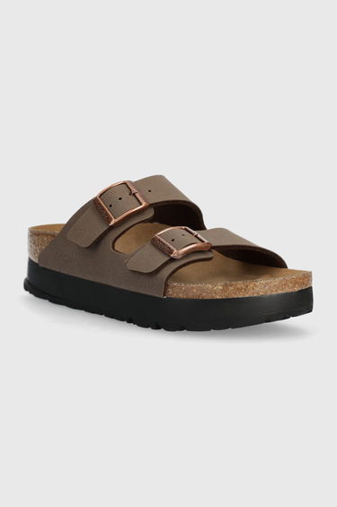 Кецове и обувки Birkenstock Arizona Platform Flex Platform Sandals Кафяво | 1027417.Mocca, 1