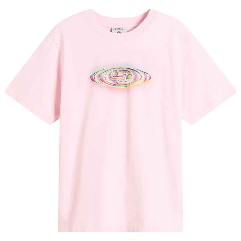 Тениска Casablanca Glass Logo Classic T-Shirt Розово | M-SP26-JTS-001-03