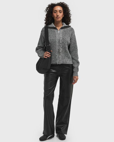 Пуловер envii Envii Washington Long Sleeve Cardigan, Size L Сиво | E23500024-BLACK_SPECKLE, 1
