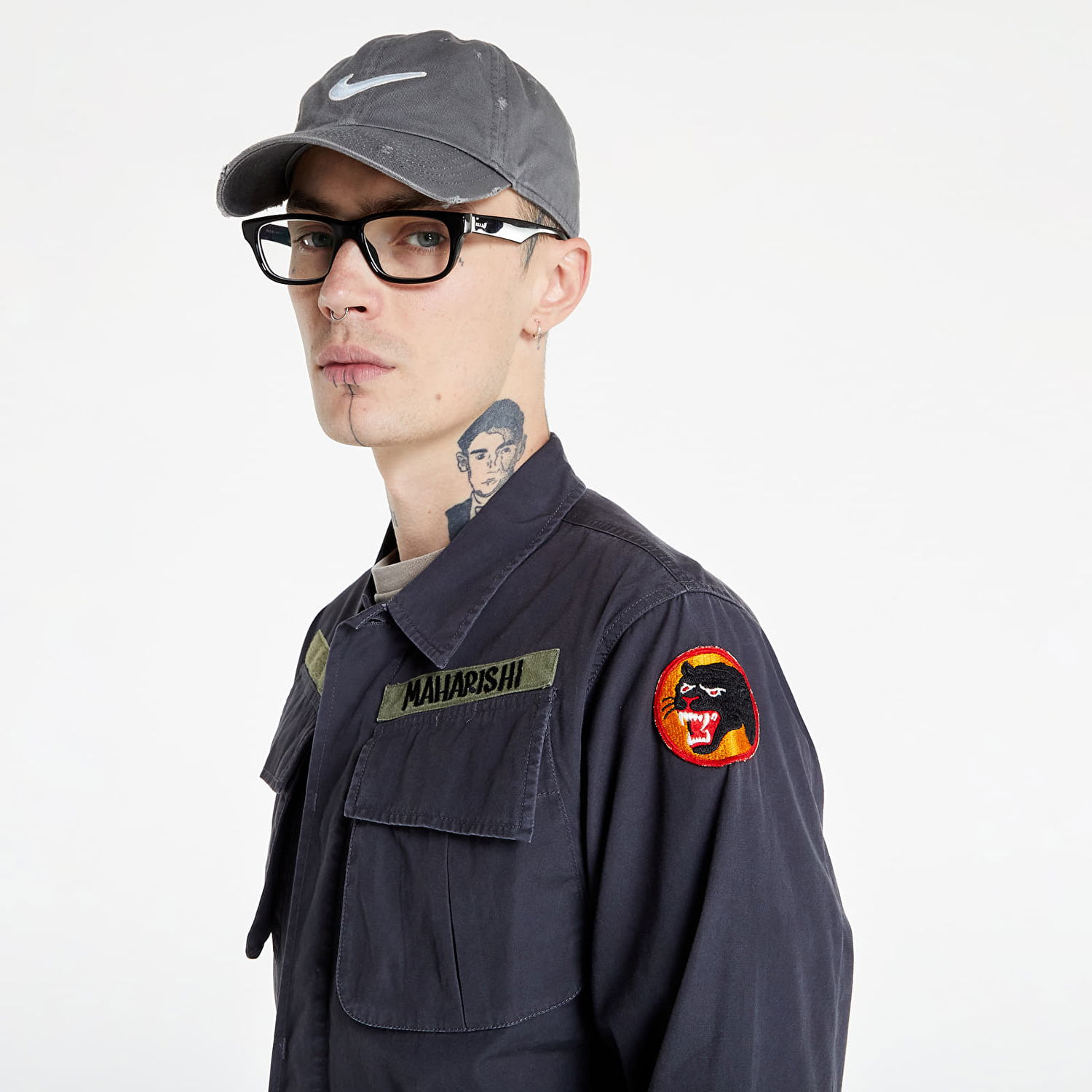 Риза Maharishi Oneness Jungle Overshirt Сиво | 3584 Black, 0