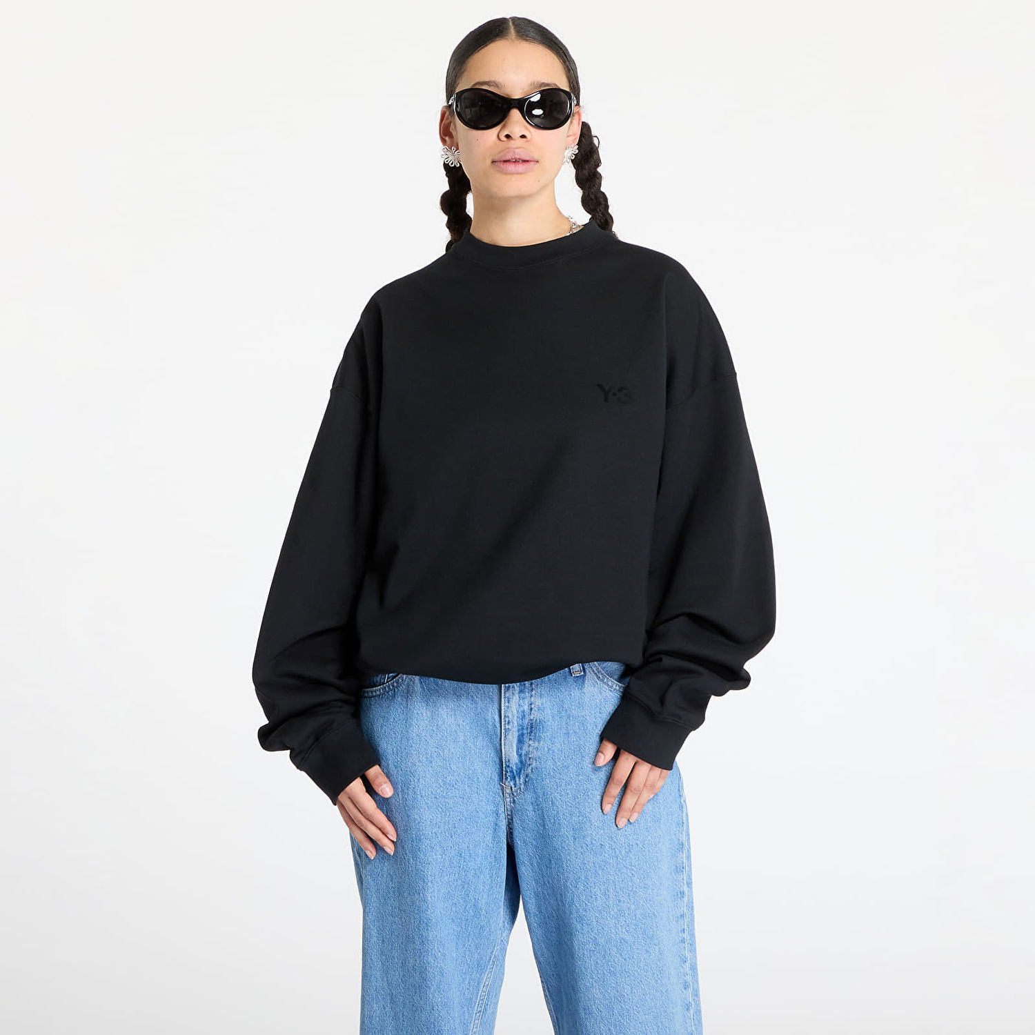 Пуловер Y-3 Y-3 French Terry Crew Sweatshirt Черно | JN4926, 1