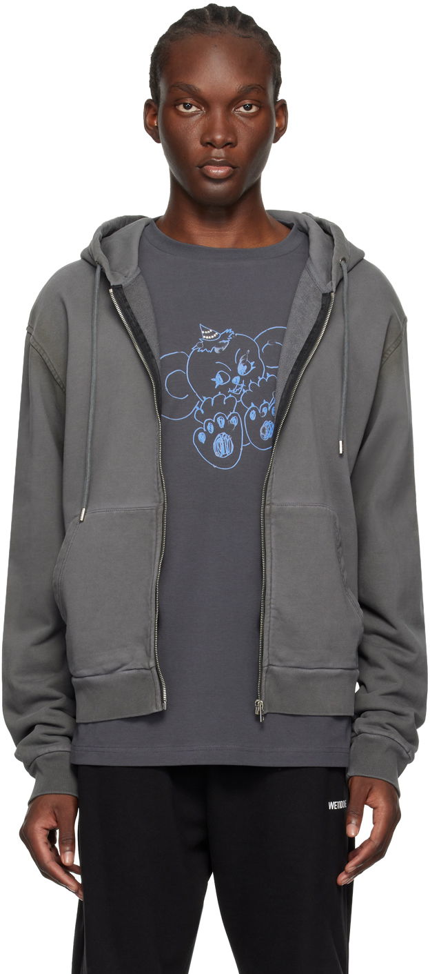 Суитчър We11done Zip Hoodie Сиво | WD-TJ2-24-812-U-CH, 0