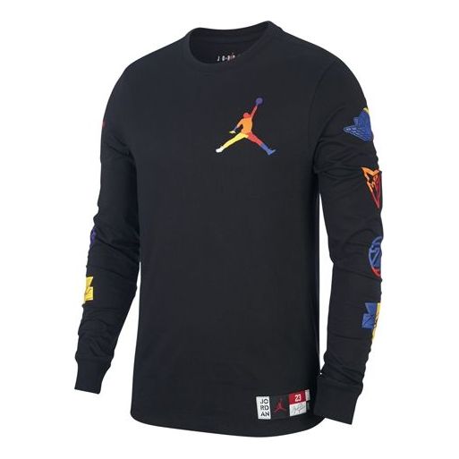 Тениска Jordan Jordan Colorful Long Sleeve T-Shirt Черно | AT8939-010