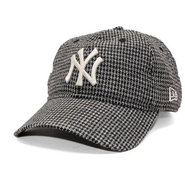 Шапка с козирка New Era NY Yankees MLB Houndstooth 9TWENTY Adjustable Hat Черно | 60691222, 0