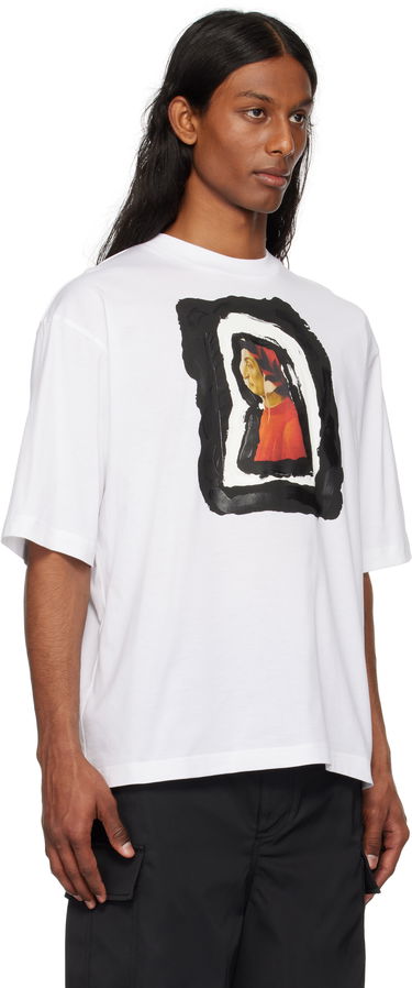 Тениска Marni Marni Dante Print Cotton T-Shirt Бяло | HUMU0223NP USCX68, 1