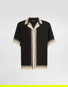 Logo And Stripe-print Hawaii Shirt