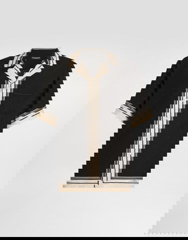 Риза Dolce & Gabbana Logo And Stripe-print Hawaii Shirt Многоцветен | G5LH3THI11THN5WH, 0