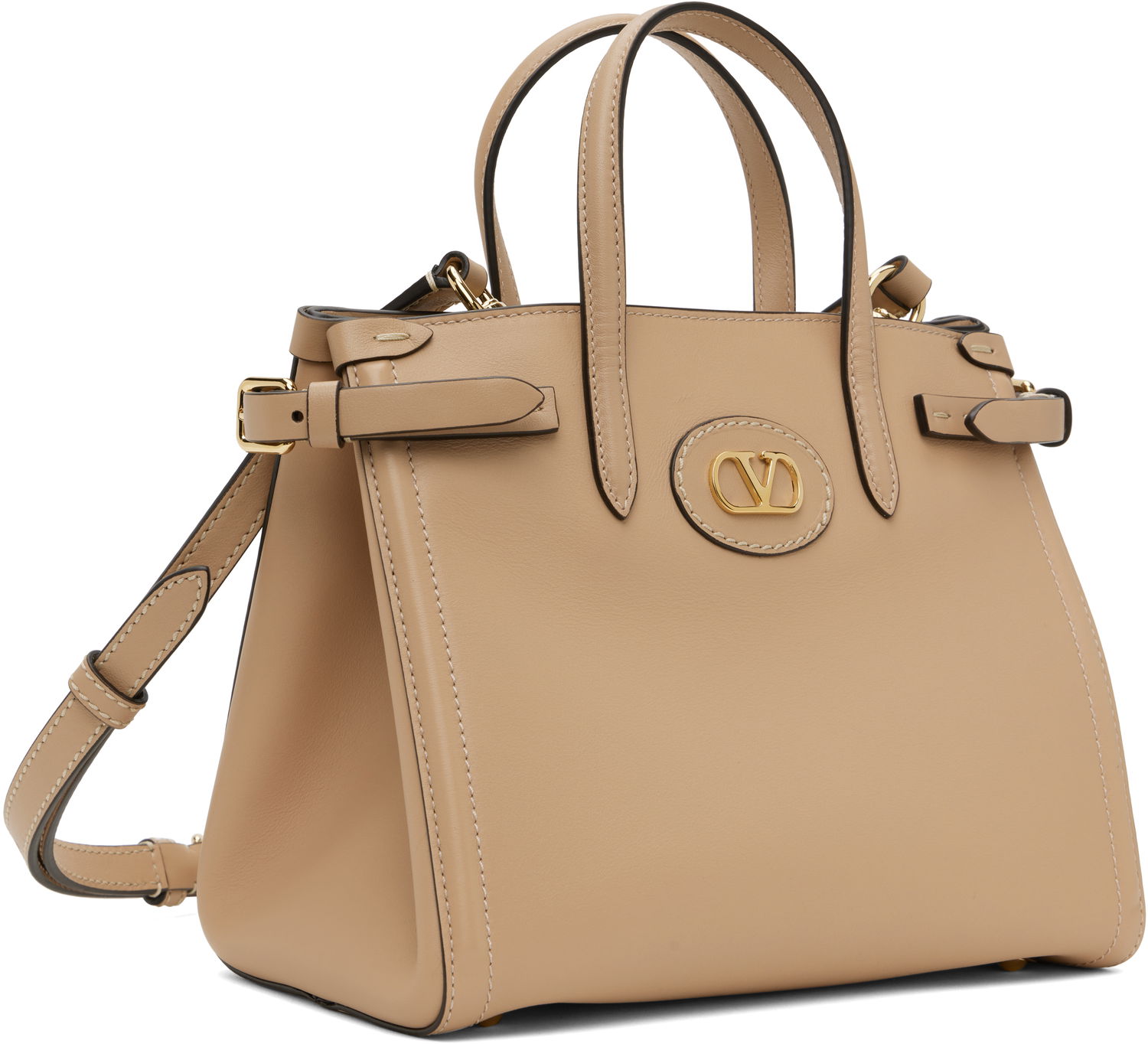 Голяма пазарска чанта Valentino Valentino Garavani Antibes Small Tote Бежово | 6W0B0R20CVC, 1
