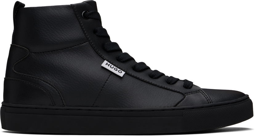 Облекло BOSS Hugo Grained Faux-Leather High-Top Черно | 50536984