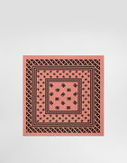 Dolce & Gabbana Silk Twill Square Scarf with DG Logo Print