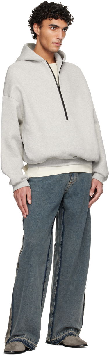 Суитчър Fear of God Athletics Half Zip Hoodie Сиво | FG25FW12-123FLC-054, 3