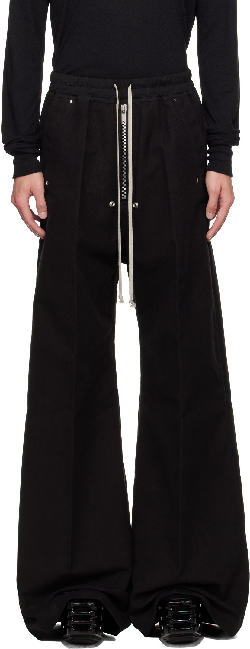Панталони Rick Owens Rick Owens Concordians Wide Bela Trousers Черно | RU02E1366 TB