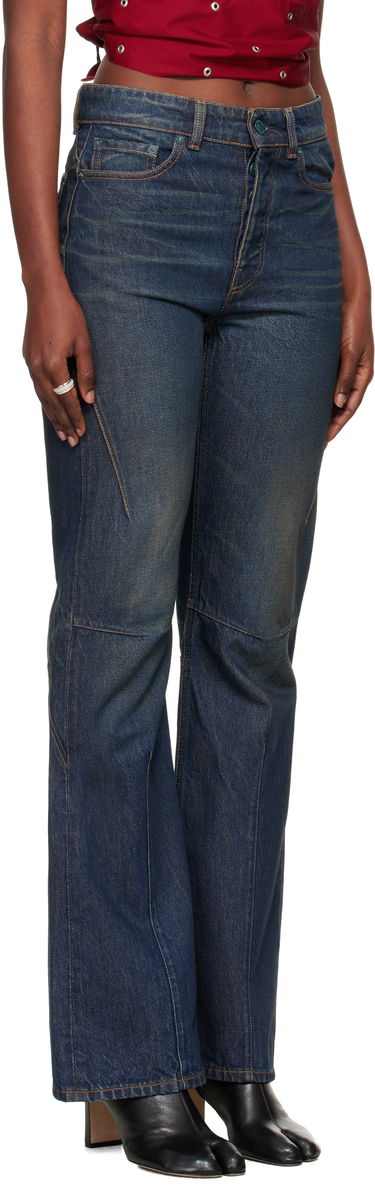 Дънки OUR LEGACY Moto Cut Flared Jeans Синьо | W4255MS, 1