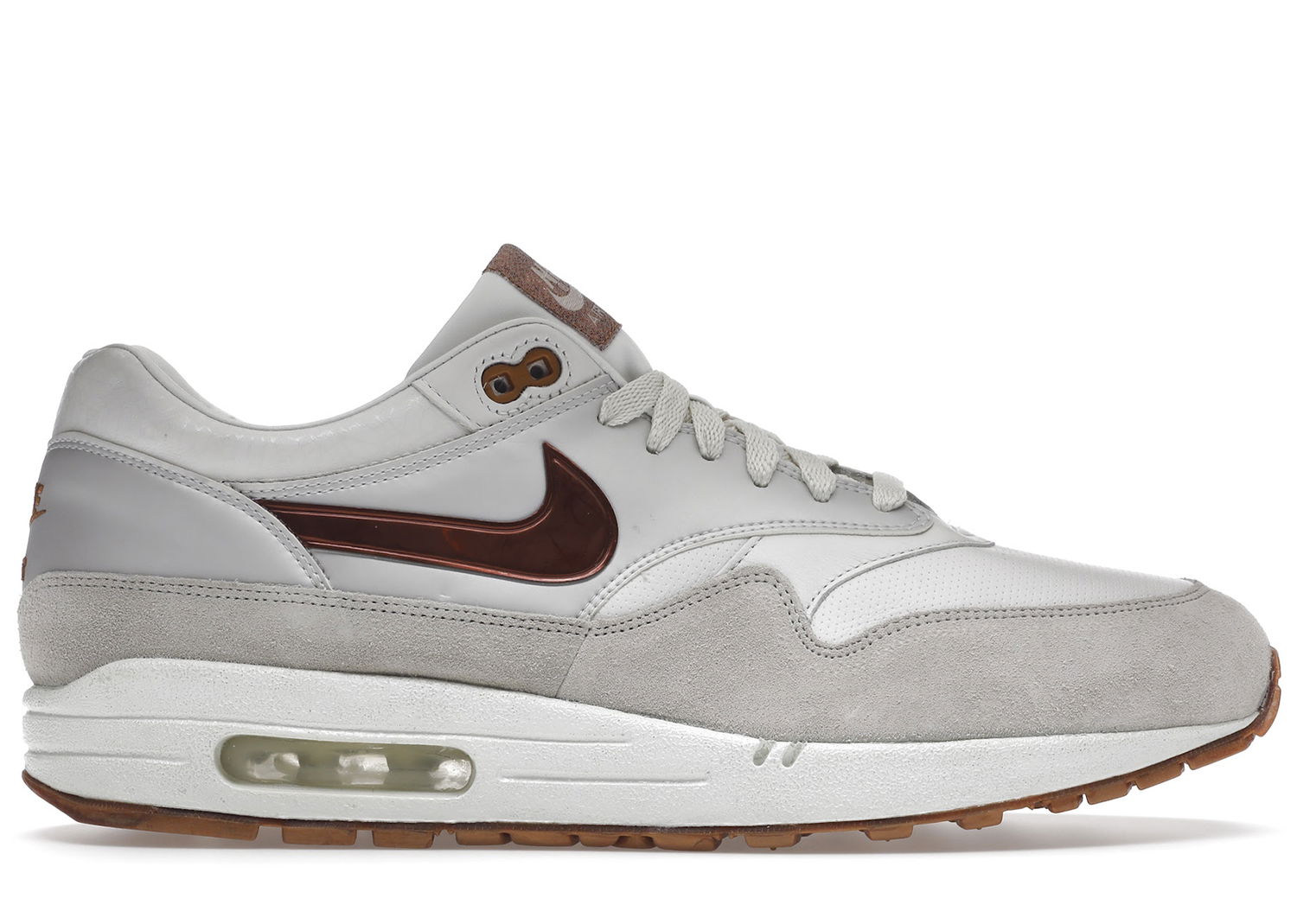 Кецове и обувки Nike Air Max 1 Bronze Medal Сиво | 314252-121, 0