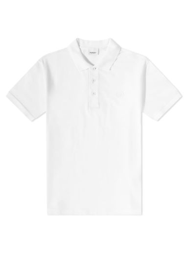 Поло тениска Burberry Eddie TB Circle Logo Polo Shirt Бяло | 8055229-128261-A1464