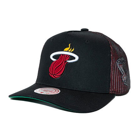 Шапка с козирка Mitchell & Ness Mitchell & Ness NBA Tremor Trucker Snapback Hat Miami Heat Черно | HT11505-MHEBLCK