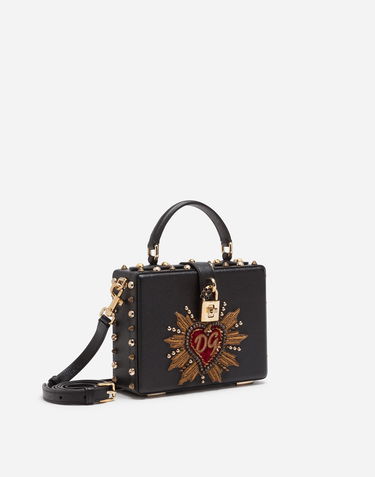 Дамска чанта Dolce & Gabbana Dolce & Gabbana Dolce Box Bag With Patch Heart Черно | BB5970AS11680999, 1