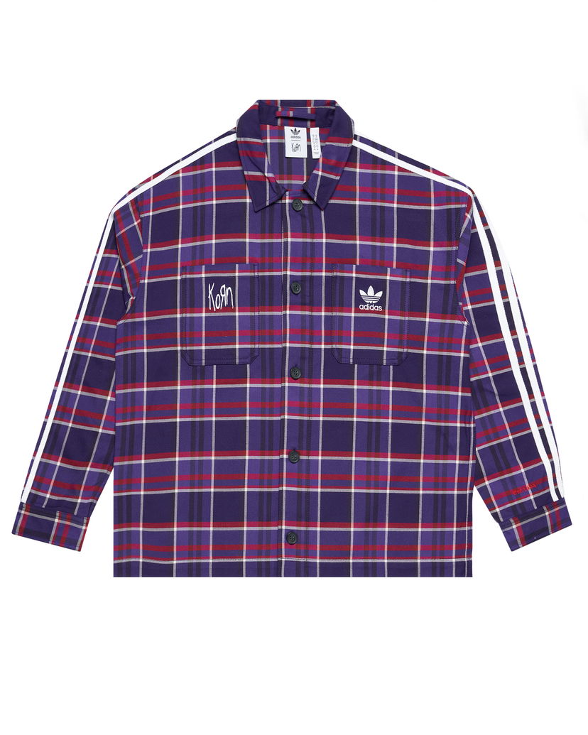 Риза adidas Originals KORN x OVERSHIRT Лилаво | JG1334