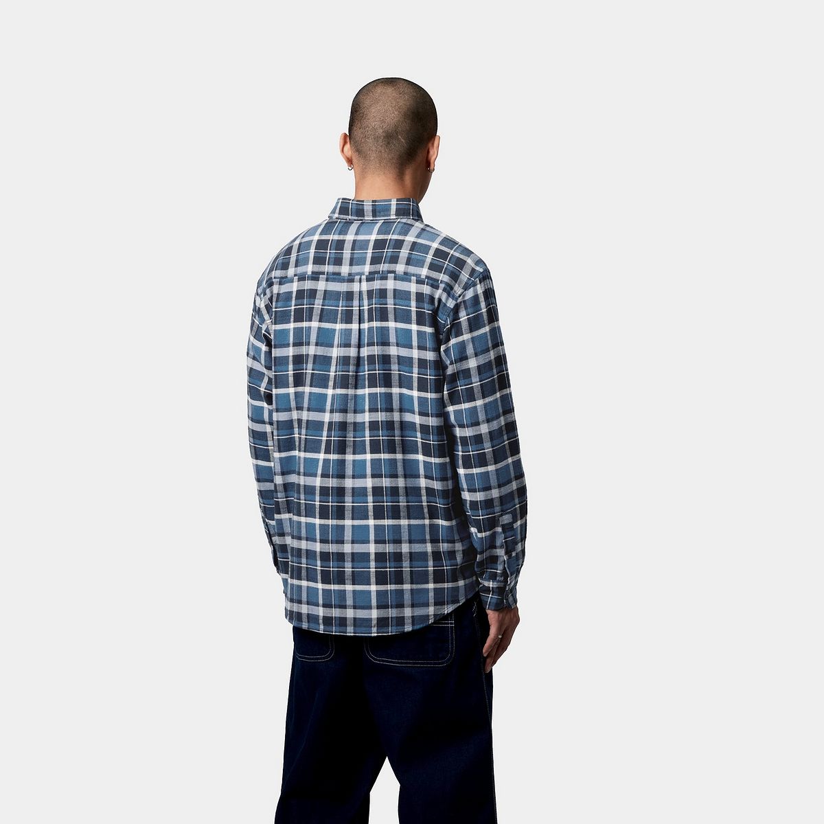 Риза Carhartt WIP Carhartt WIP Fendrick Long Sleeve Shirt Синьо | I034382_6, 1