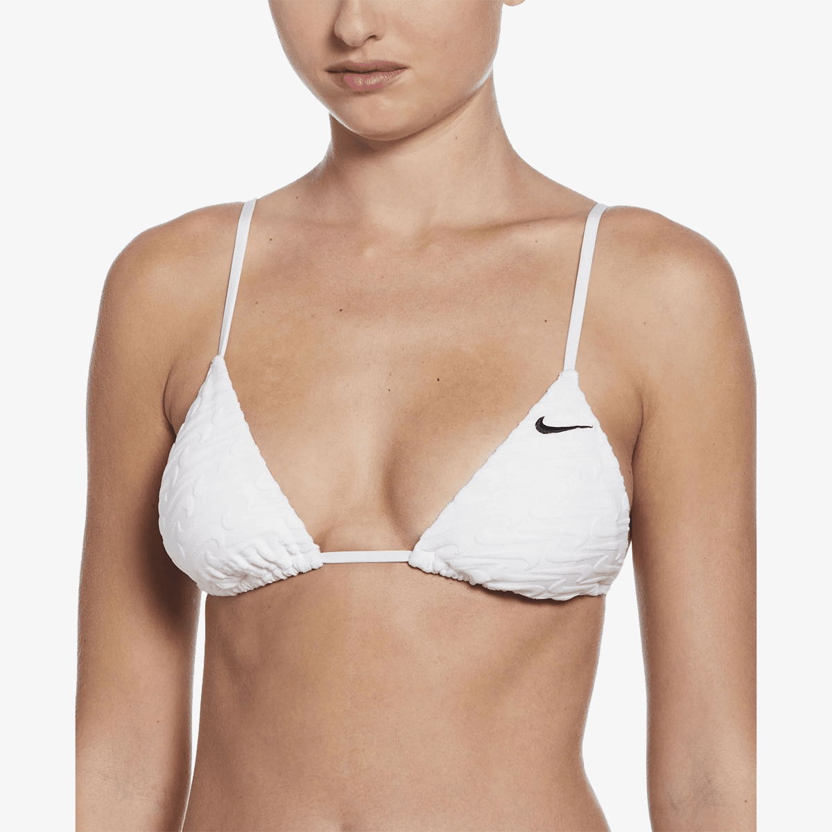 Бански Nike Terry Triangle Bikini Top Бяло | NESSF253-100, 0