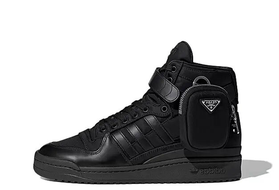 Кецове и обувки adidas Originals Prada x adidas Forum High "Black" Черно | GY7040, 1