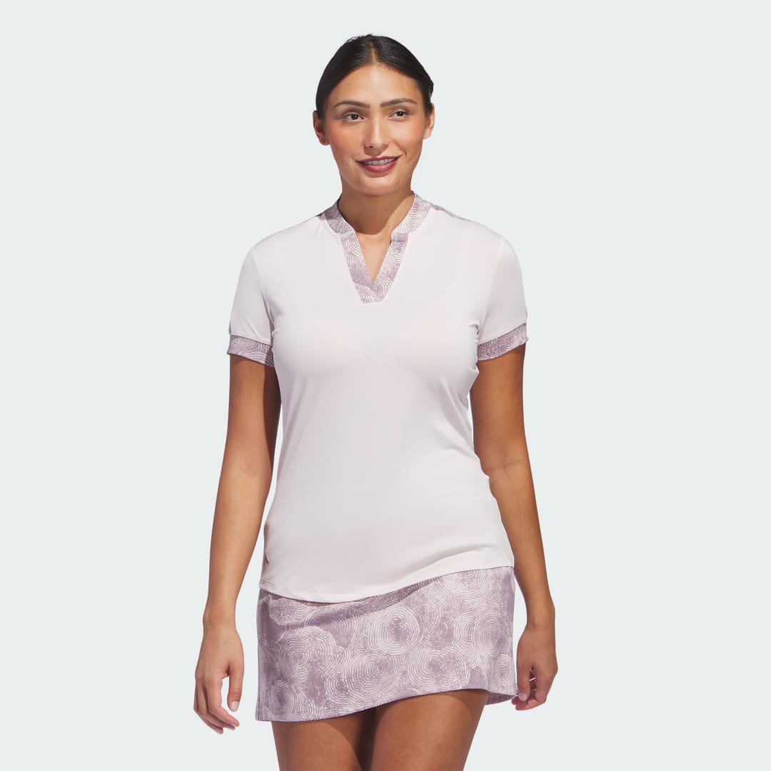 Поло тениска adidas Performance Printed Polo Shirt Бяло | IP8688, 0