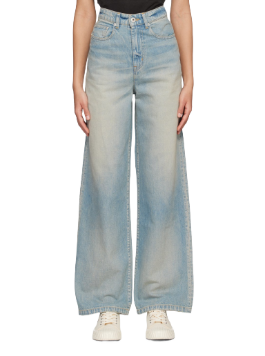 Дънки KENZO Paris Bleached Jeans Синьо | FD52DP2126B3