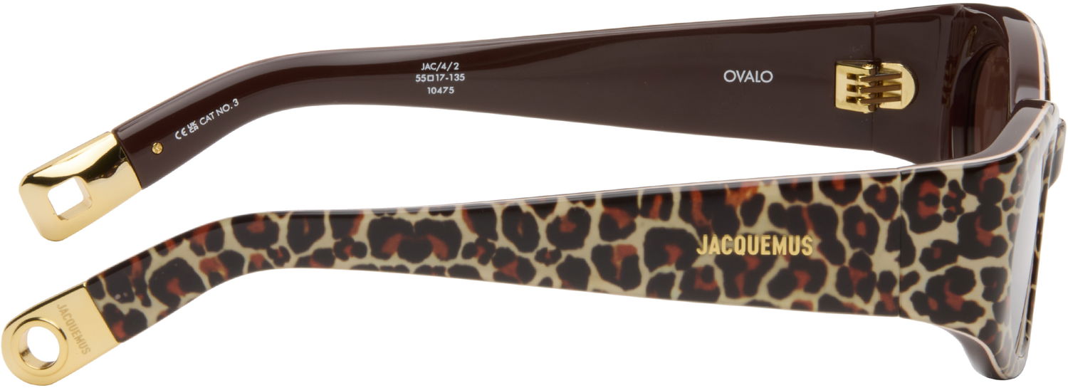 Слънчеви очила Jacquemus 'Les Lunettes Ovalo' Sunglasses Кафяво | JAC4C2SUN, 1