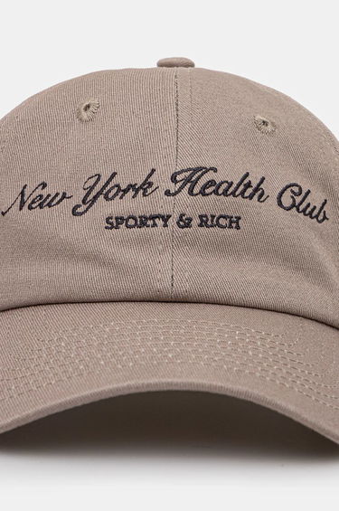 Шапка с козирка Sporty & Rich NY Health Club Baseball Cap Бежово | AC040512043BE19, 1