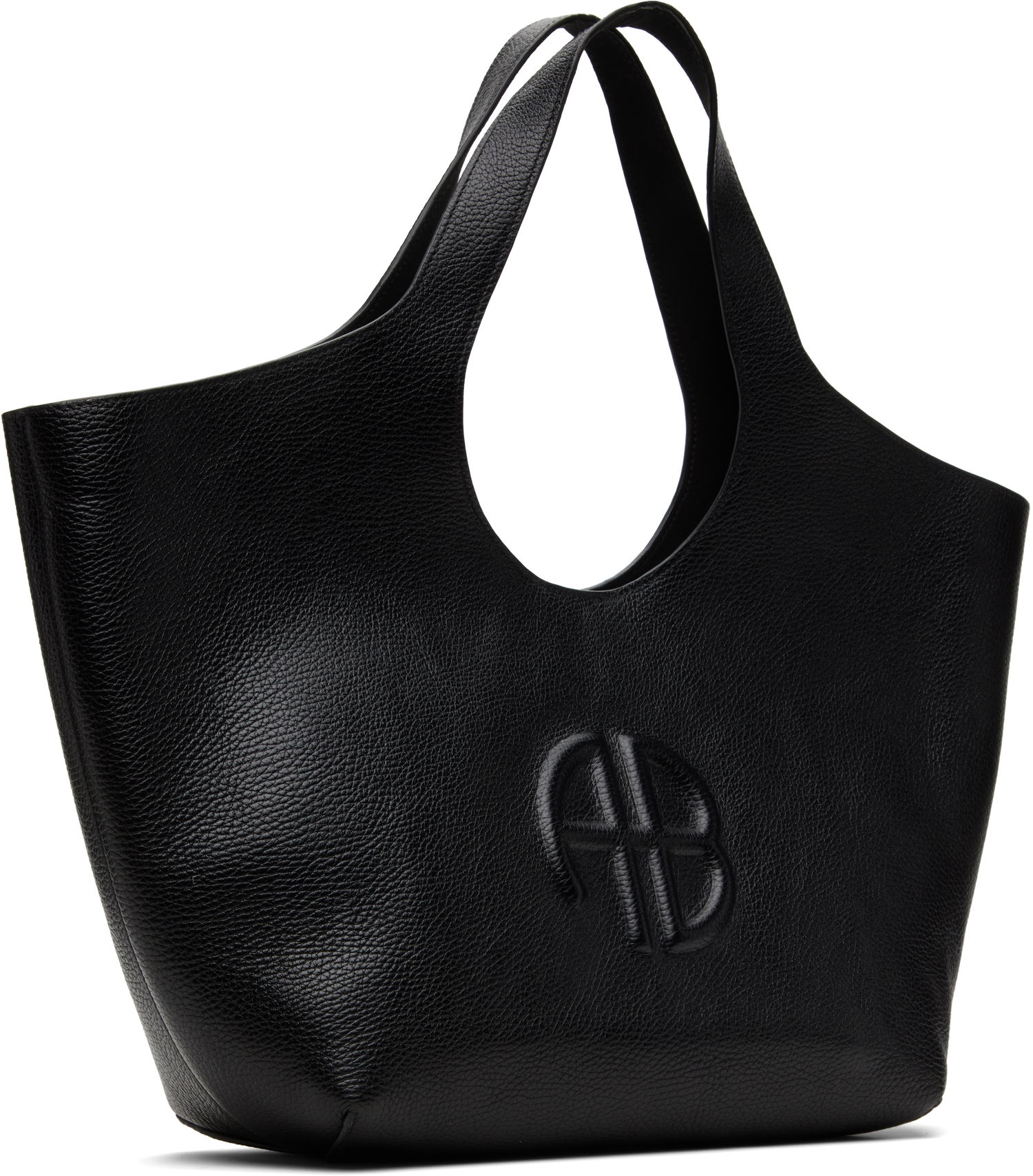Голяма пазарска чанта Anine Bing Anine Bing Medium Lili Tote Черно | A-13-10760-BLK1, 1