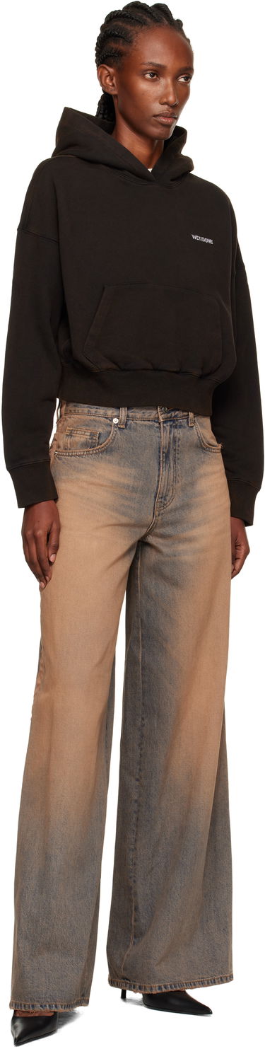 Суитчър We11done We11done Cropped Logo Hoodie Черно | WD-TH2-25-830-W-BK, 3