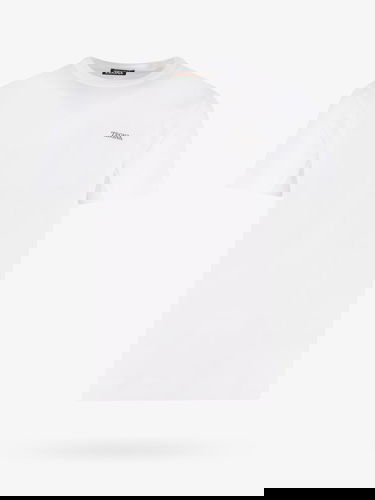 Тениска ZEGNA Men's White Crew Neck T-Shirt Бяло | E7360A5B760N00, 0