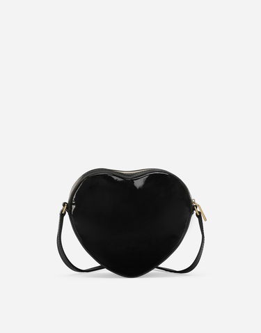 Дамска чанта Dolce & Gabbana Dolce & Gabbana Dg Girlie Heart Patent Leather Shoulder Bag Черно | EB0248A147180999, 3