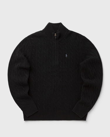 Пуловер Polo by Ralph Lauren Cable Knit Quarter-Zip Mock Neck Sweater Черно | 710876766005, 0