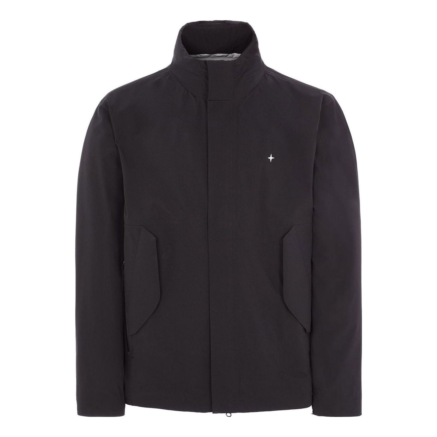 Ветровка Stone Island Logo Embroidered High-Neck Jacket Черно | 7815417G2-V0029, 0