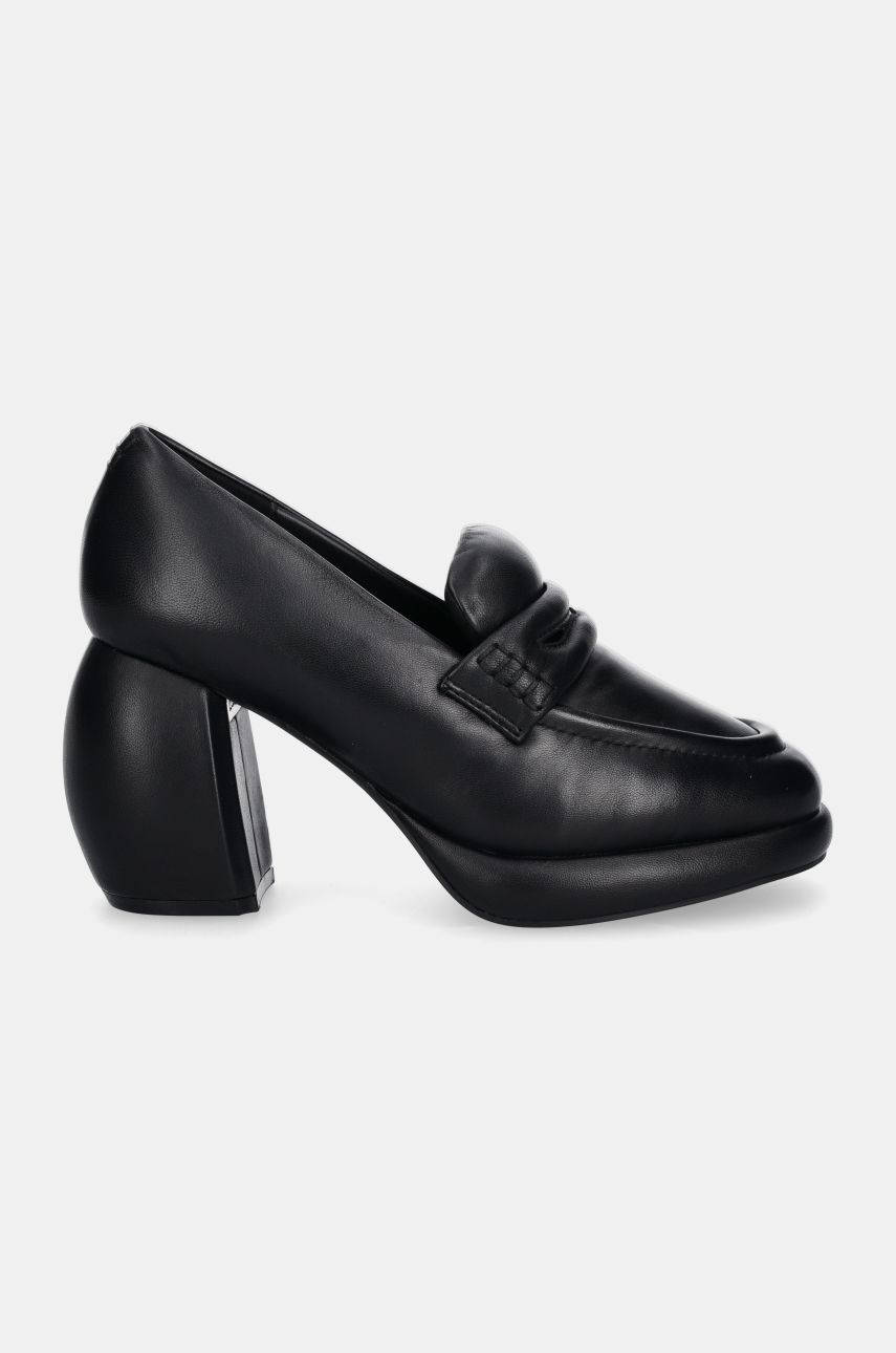 Кецове и обувки Clarks Leather Platform Loafers Черно | 26178343, 0