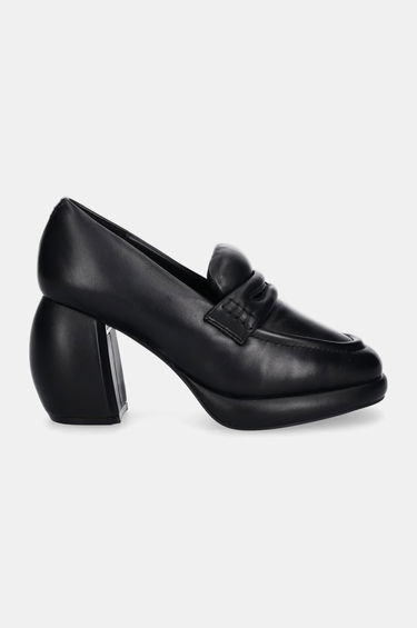 Кецове и обувки Clarks Leather Platform Loafers Черно | 26178343, 0
