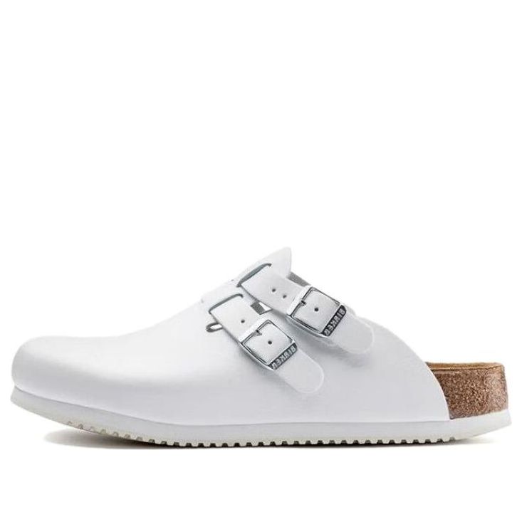 Кецове и обувки Birkenstock Birkenstock Kay SL Natural Leather Sandals Бяло | 1018228