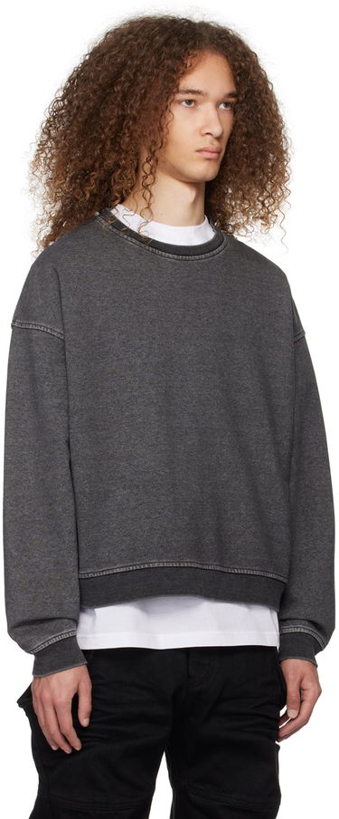 Суитчър We11done We11done Faded Crewneck Sweatshirt Сиво | WD-TS0-24-788-U-BK, 1